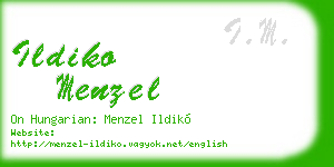 ildiko menzel business card